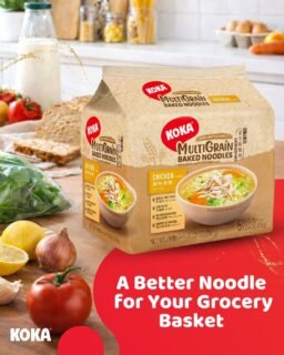 A better noodle deserves a spot in your grocery basket. 🛒🍜With KOKA Multigrain Chicken Noodles, deliver comforting flavour with a wholesome twist. A pantry staple you can feel good about.Comfort, made better.#KOKANoodles #ChickenOatsAndBarley #MultigrainNoodles #BakedNotFried #BetterNoodles #GroceryEssentials #FeelGoodFood #SGFoodies