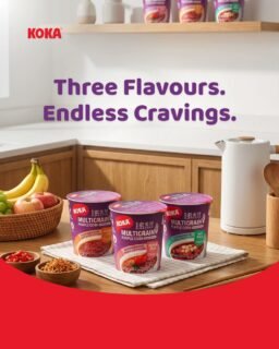 Steam-baked, not fried. Your cup game just got an upgrade.🍜 Multigrain Purple Corn, packed with bold flavour and none of the guilt. Perfect for that quick fix before the day gets busy. Better mornings start with a better cup.#KOKANoodles #SteamBakedNotFried #MultigrainNoodles #YourBetterCup #SGFoodies #HealthierAndDelicious #EverydayComfort #InstantNoodleGram #BetterForYou #QuickAndEasyMeals