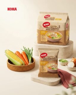 Multigrain goodness, rich chicken flavour, and a wholesome bowl made simple. 🥢 Toss in spring onion, sweet corn, shredded chicken, a soft egg, whatever's in the fridge. Your KOKA, upgraded. Because steam-baked and stacked with fresh ingredients just hits different.#KOKANoodles #UpgradeYourBowl #SteamBakedNotFried #MultigrainNoodles #FreshIngredients #NoodleHacks #SGFoodies #HealthierAndDelicious #EasyRecipes #NoodlePull