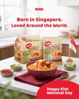 Born in Singapore, loved around the world.From comforting bowls at home to favourites across the globe, KOKA has been part of everyday moments for generations. Here's to celebrating the flavours that started right here in Singapore.Make this National Day even more special with our National Day specials available in-store.Happy 61st National Day! ❤️🤍#KOKANoodles #BornInSingapore #LovedAroundTheWorld
#NationalDaySG #ProudlySingaporean #TasteOfSingapore #SteamBakedNotFried