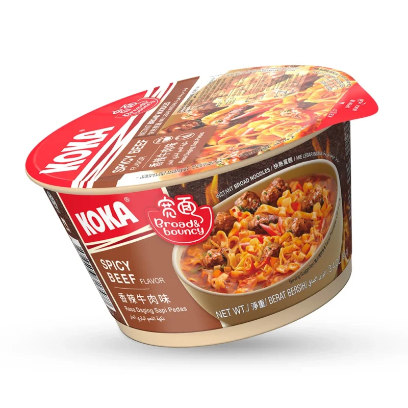 Spicy Beef Broad Noodles