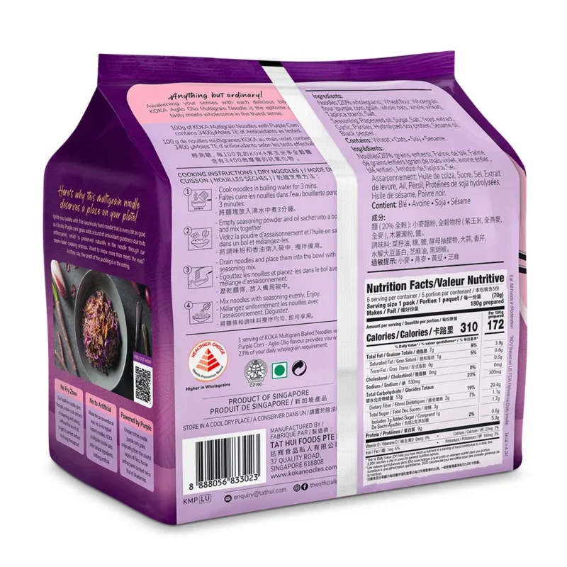 Aglio Olio Purple Corn Noodles - Image 3