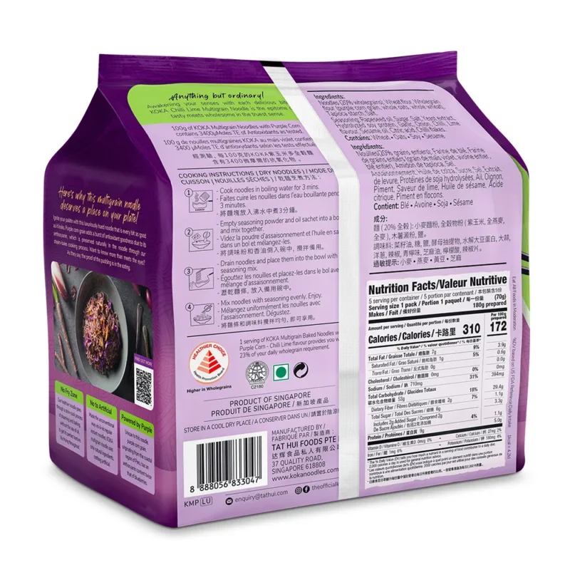 Chilli Lime Purple Corn Noodles - Image 3