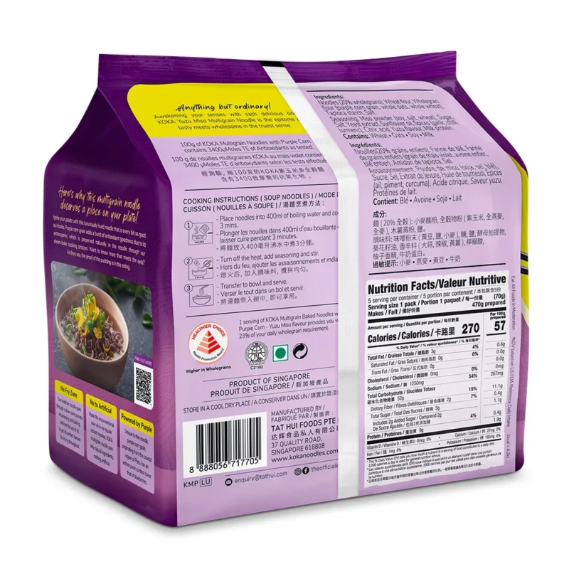 Yuzu Miso Purple Corn Noodles - Image 3