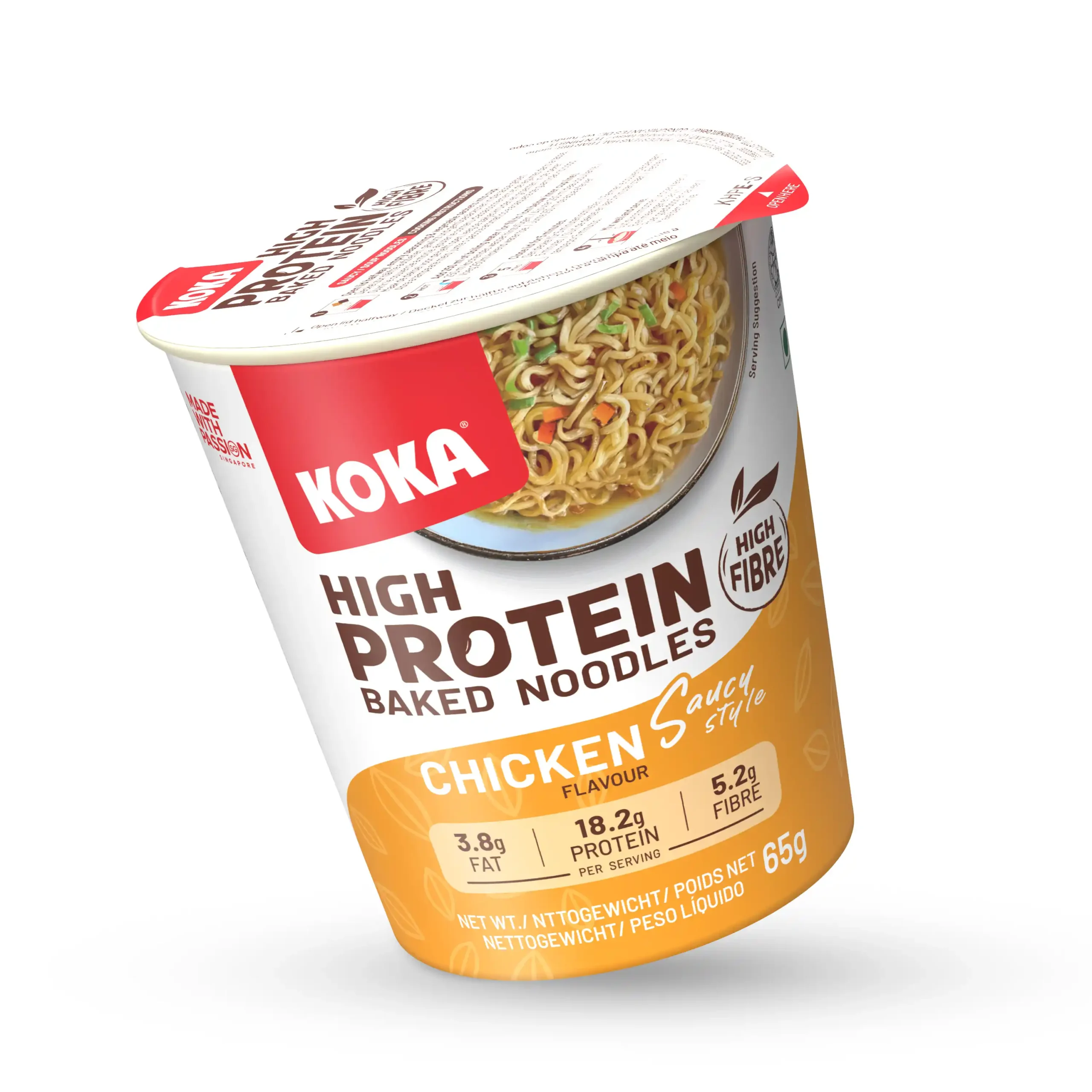 KHPE-D_High Protein Baked Noodles_Slanted_Chicken Saucy Style_20260324 Chicken (Saucy Style) - Image 1